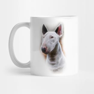 Bull Terrier White Cute Dog Digital Mug